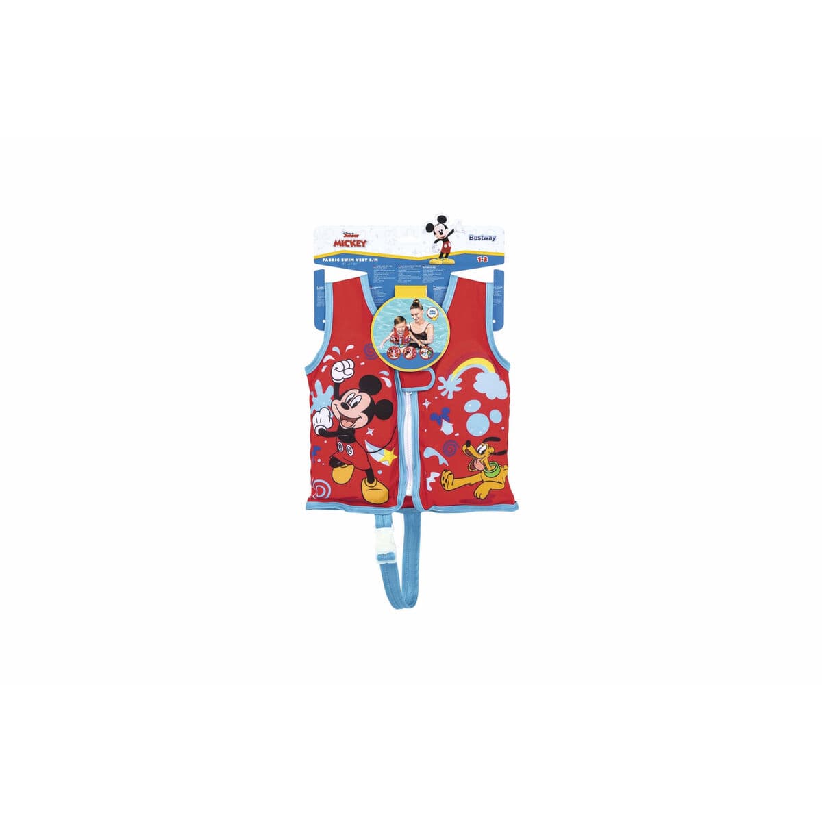 Bestway Chaleco Disney Mickey Mouse UPF 50+ 51 cm +1 a 3 Años Piscina y Playa 09101
