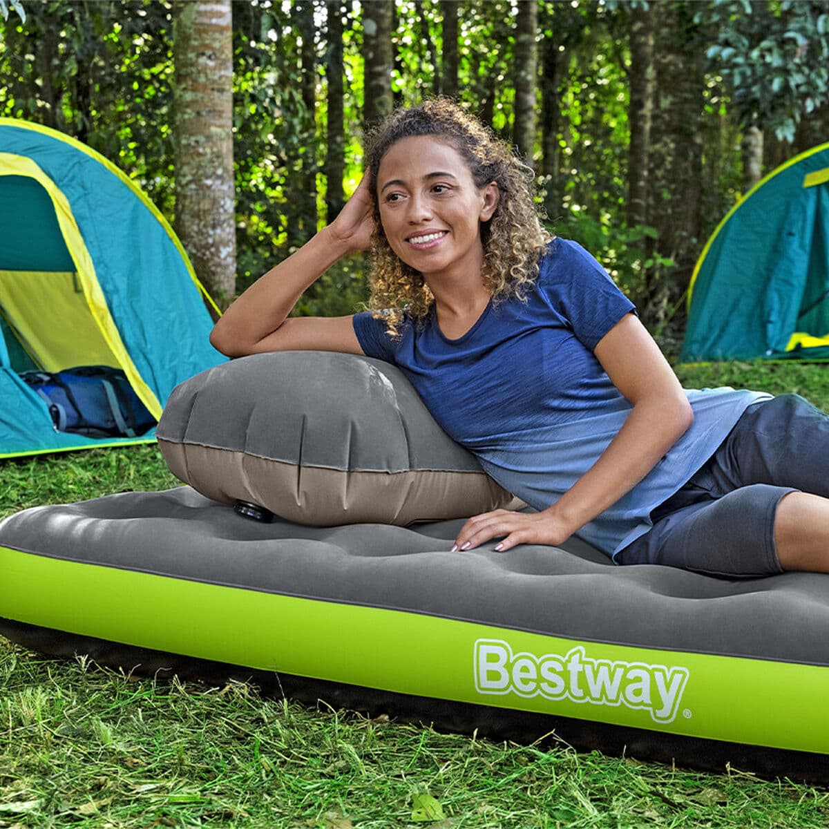 Bestway Junior Roll & Relax 188x99x22 cm Einzel-Matratze Aufblasbar und Camping 67619 - Image 7