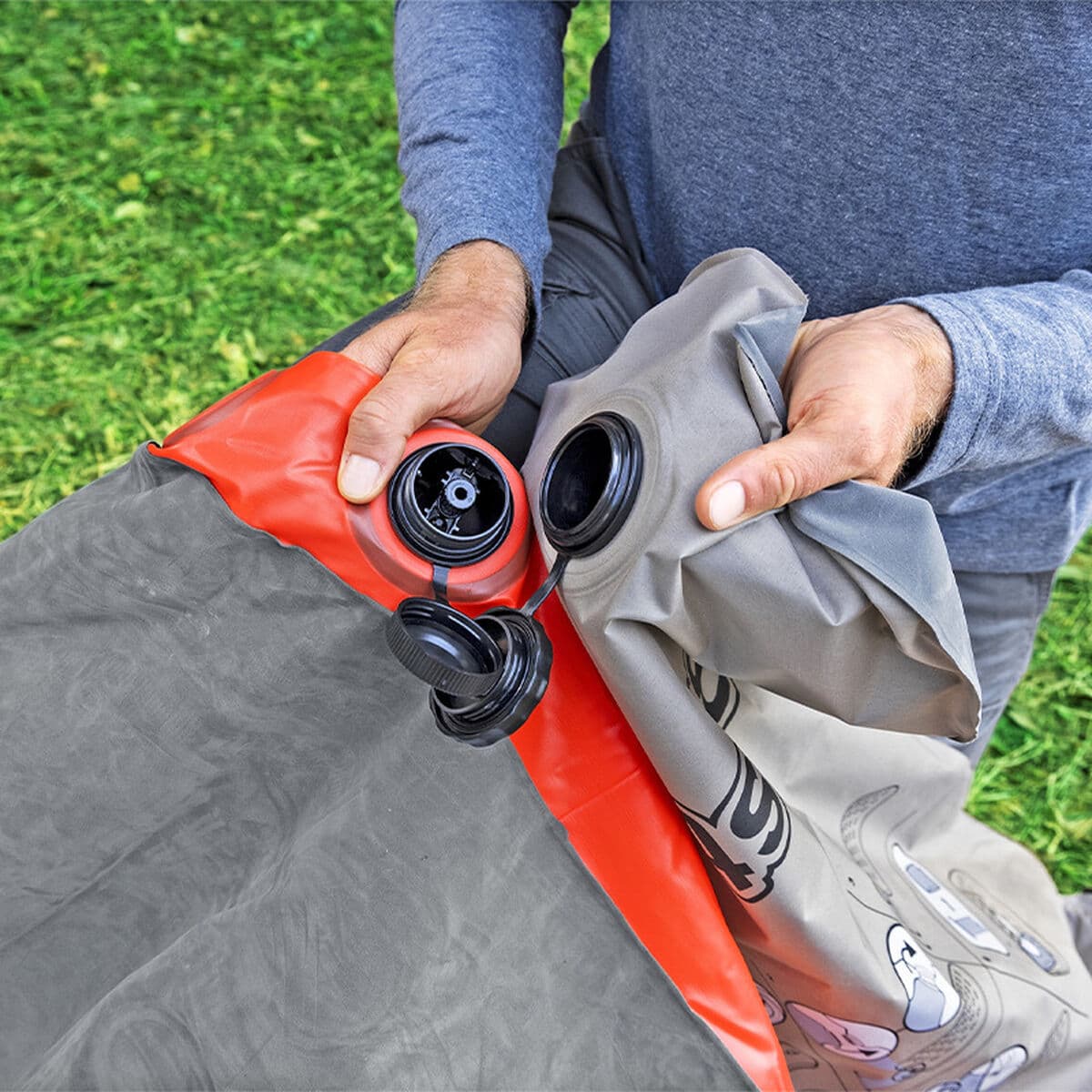 Bestway Doppelmatratze Roll & Relax 203x183x22 cm Aufblasbar und Camping 67703 - Image 5