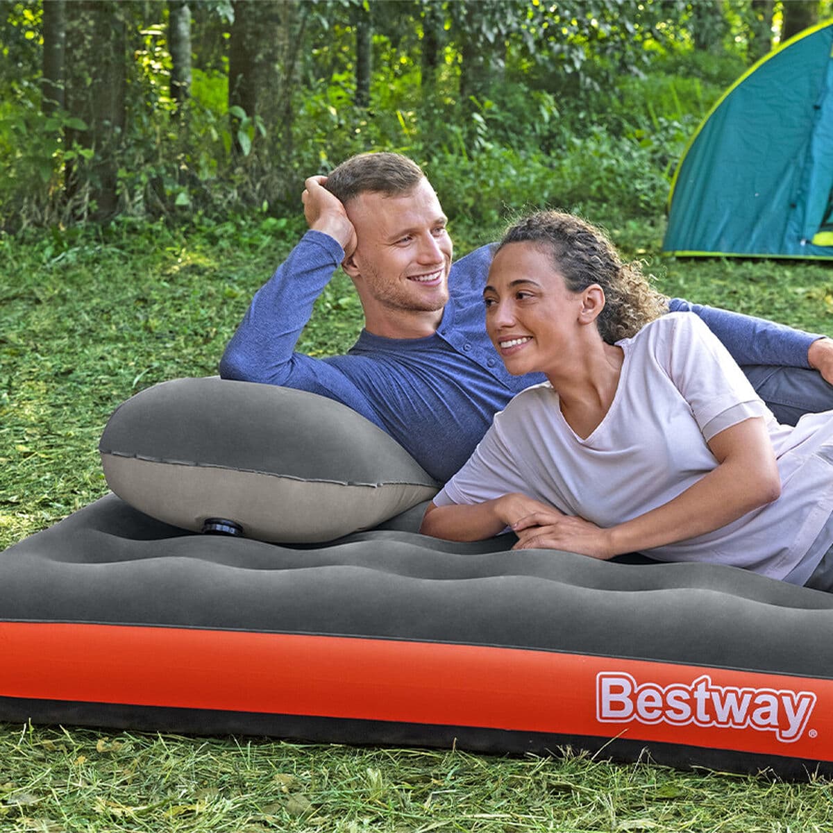 Bestway Doppelmatratze Roll & Relax 203x183x22 cm Aufblasbar und Camping 67703 - Image 6