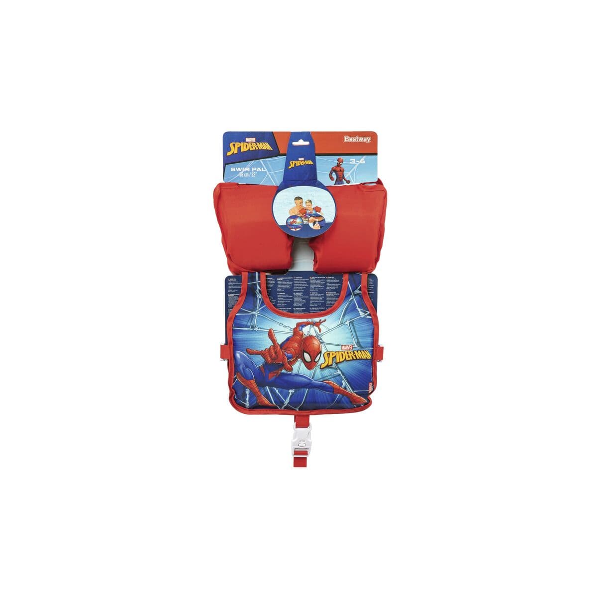 Bestway Chaleco con Manguitos Disney Spiderman 56 cm +3-6 Años Piscina y Playa 98795 - Image 2