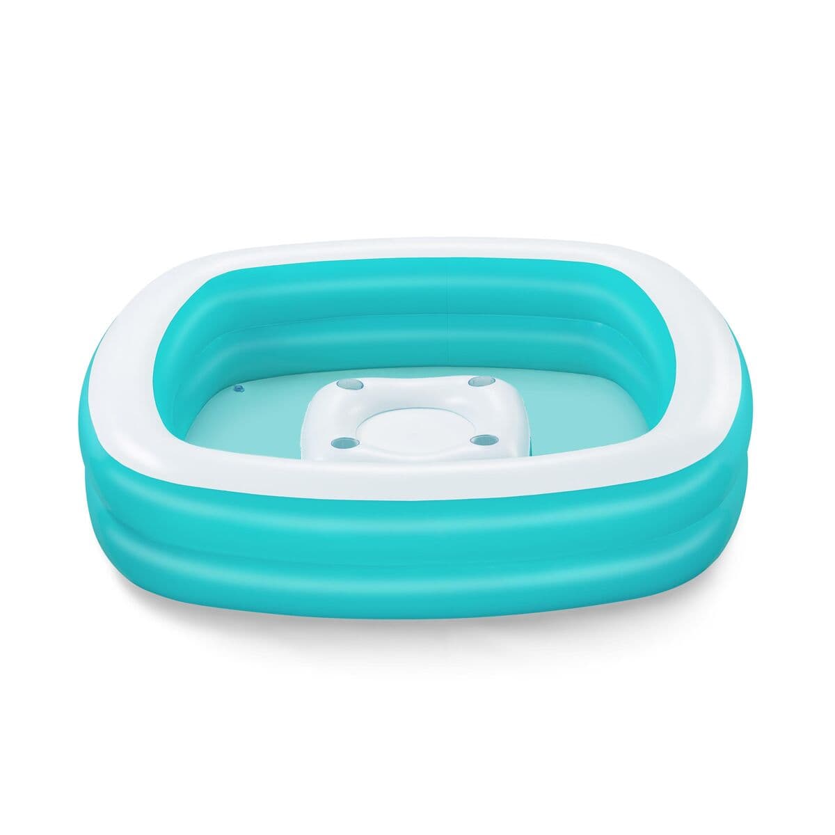 Bestway Piscina Hinchable Infantil 2 Camaras Family Mesa Flotante 218x218x48 cm +6 Años Jardin 54446 - Image 2