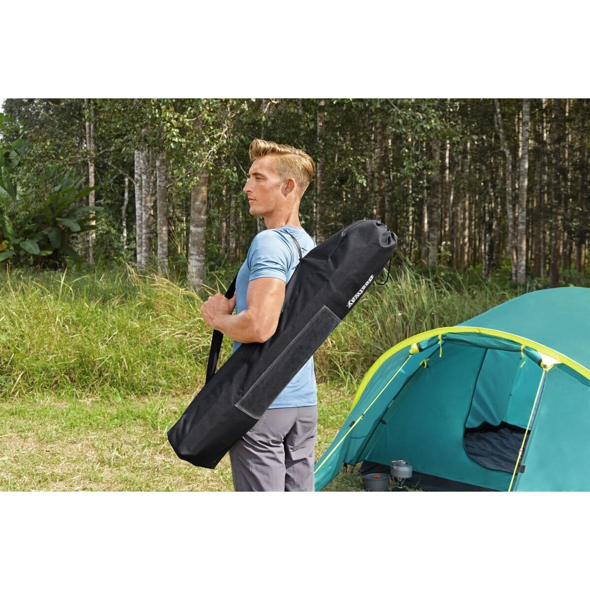 Bestway Aluminium Säng Maxvikt 110 kg 190x64x42 cm Camping 68065 - Image 4