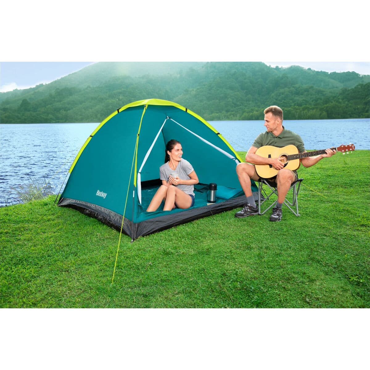 Bestway Polyester Fiberglasstält 205x145x100 cm Camping 68084 - Image 11