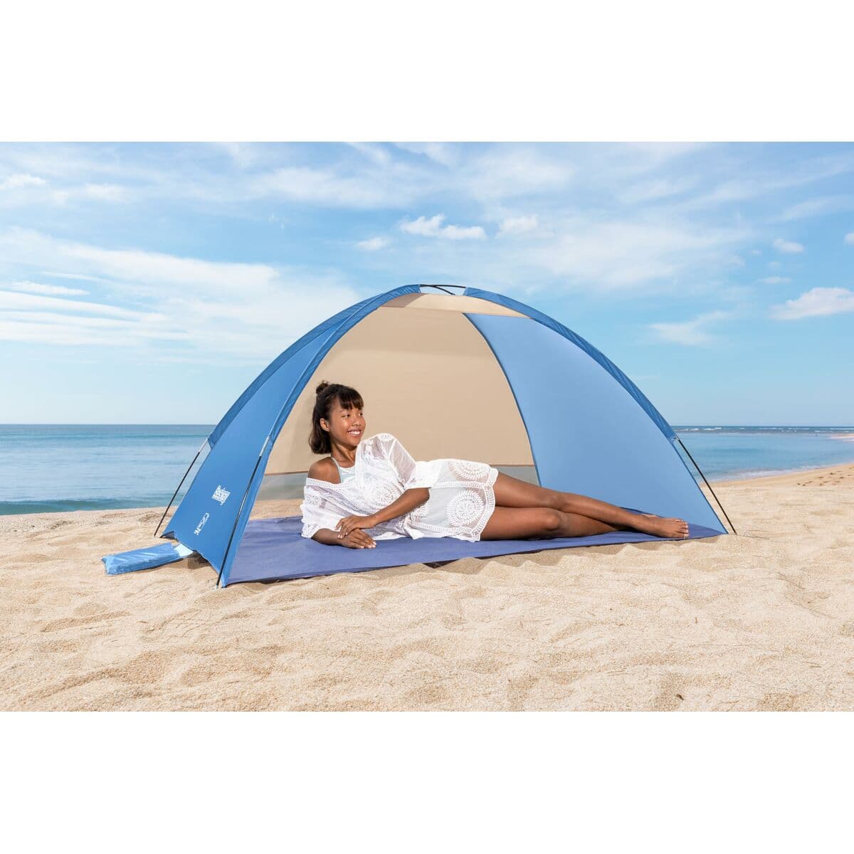 Bestway Tienda Polyester Fibra de Vidrio UPF 80+ 200x120x95 cm Camping y Playa 68105 - Image 15