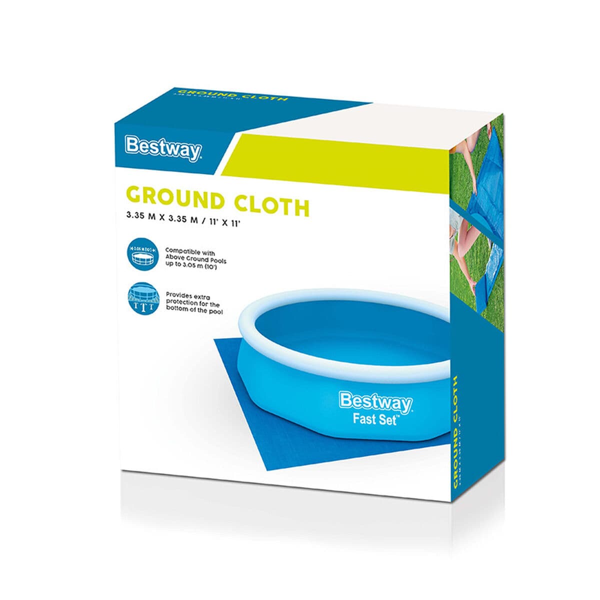 Suelo protector para piscinas desmontables Bestway 335 x 335 cm (1 unidad) - Image 2