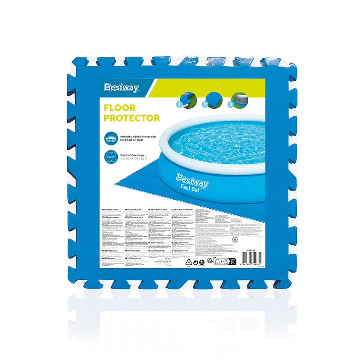 Suelo protector para piscinas desmontables Bestway 50 x 50 cm - Image 2