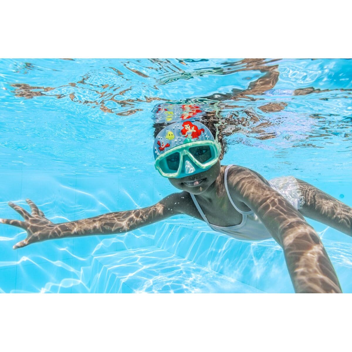 Bestway Barnens simglasögon med silikonrem Prinsessor +3 År Pool och Strand 09115 - Image 4