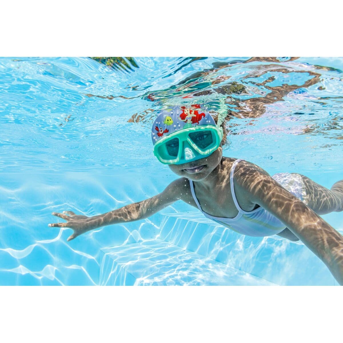 Bestway Barnens simglasögon med silikonrem Prinsessor +3 År Pool och Strand 09115 - Image 9