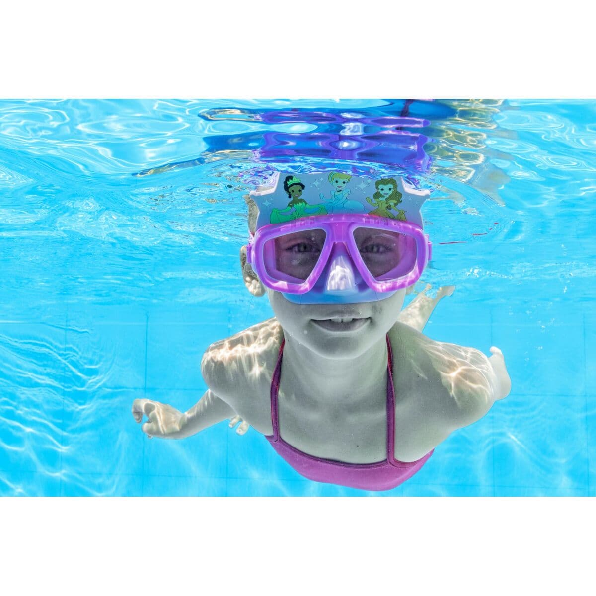 Bestway Kinder Schwimmbrille Silikonband Meerjungfrau +3 Jahre Strand und Pool 09114 - Image 9