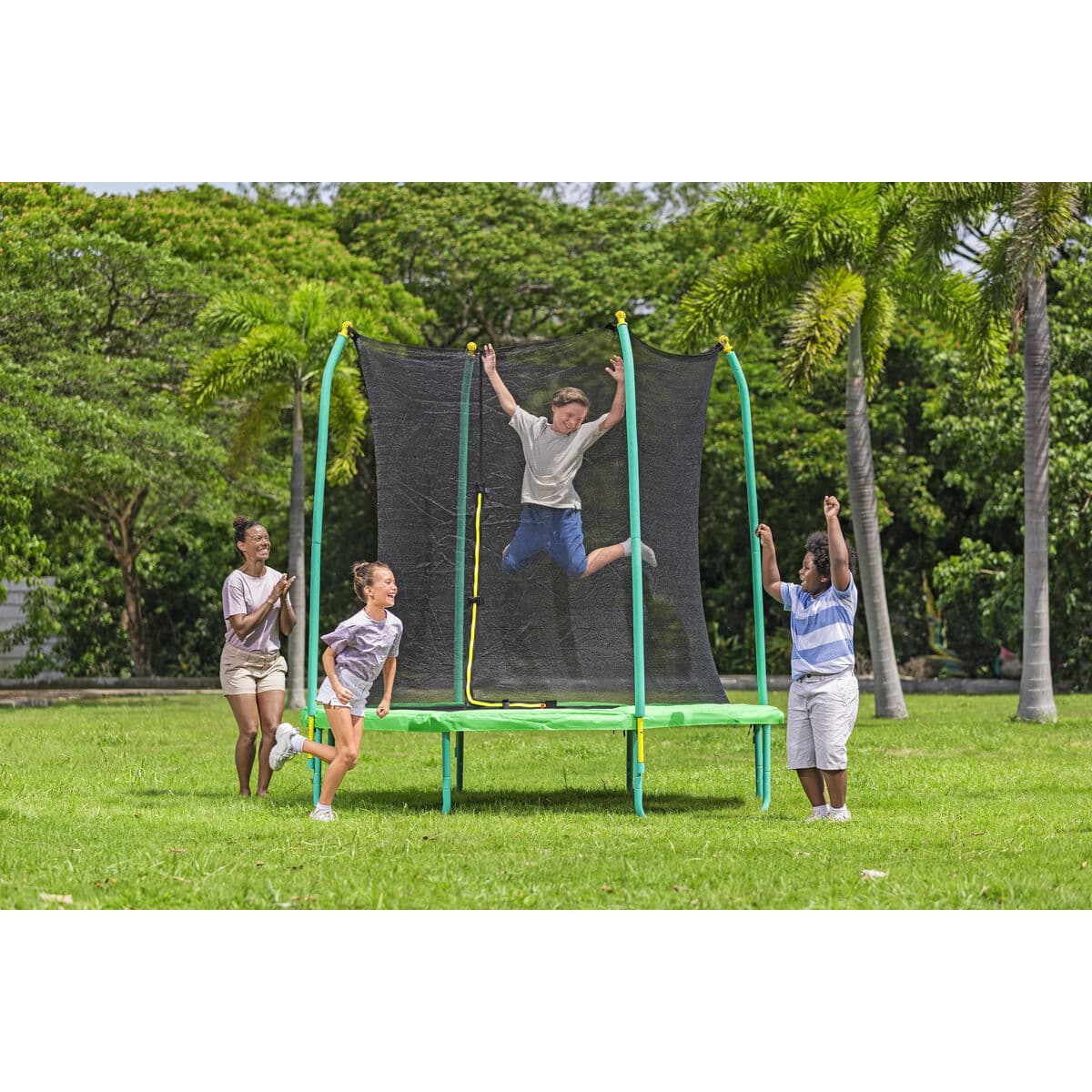 Bestway Cama da Saltar Infantile 244x220 cm +6 Anni Giardino 59102 - Image 4