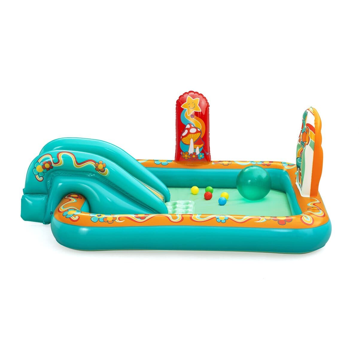 Bestway Inflatable Uima-allas Hippie Leikkipuisto 193x152x74 cm +2 vuotta 53164 - Image 2