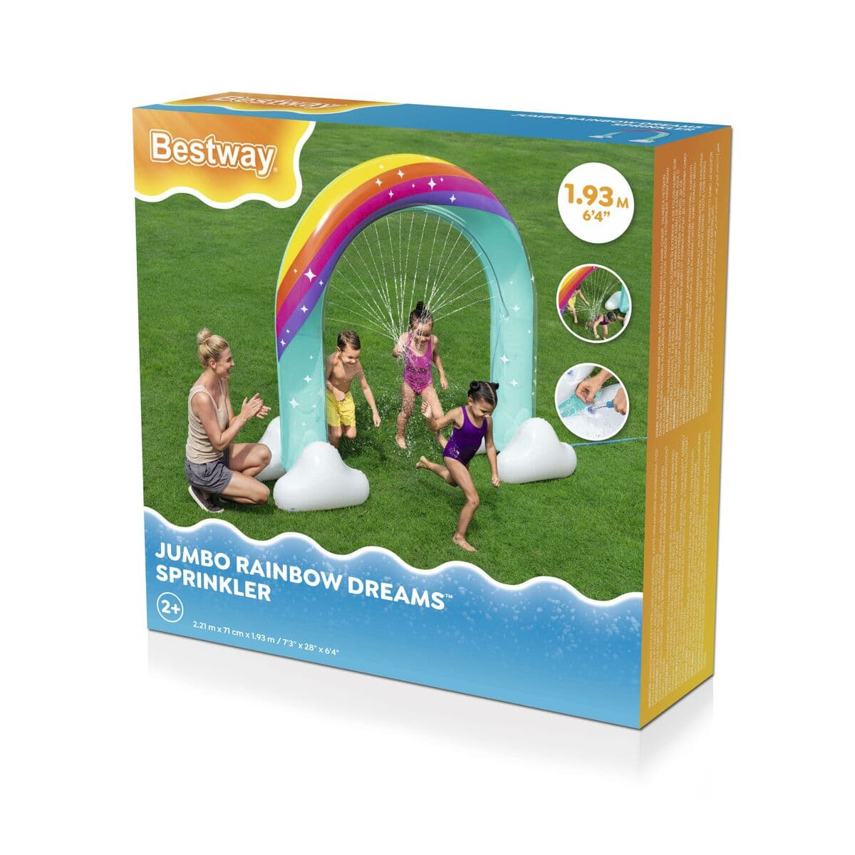 Bestway Jumbo Rainbow Sprinkler 221x71x193 cm +2 Years Garden 52732 - Image 3