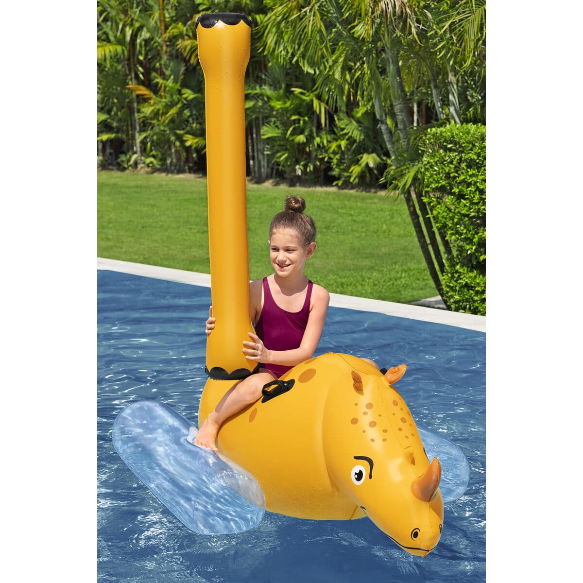 Bestway Juego Flotante Lucha de Rinocerontes 153x77 cm +3 Años Piscina 41522 - Image 9