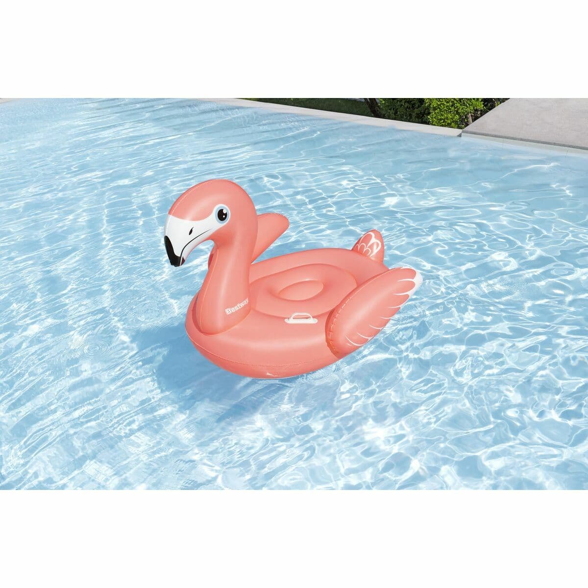 Bestway Inflatable Flamingo with Handles 138x107 cm +3 Years Beach & Pool 41525 - Image 3