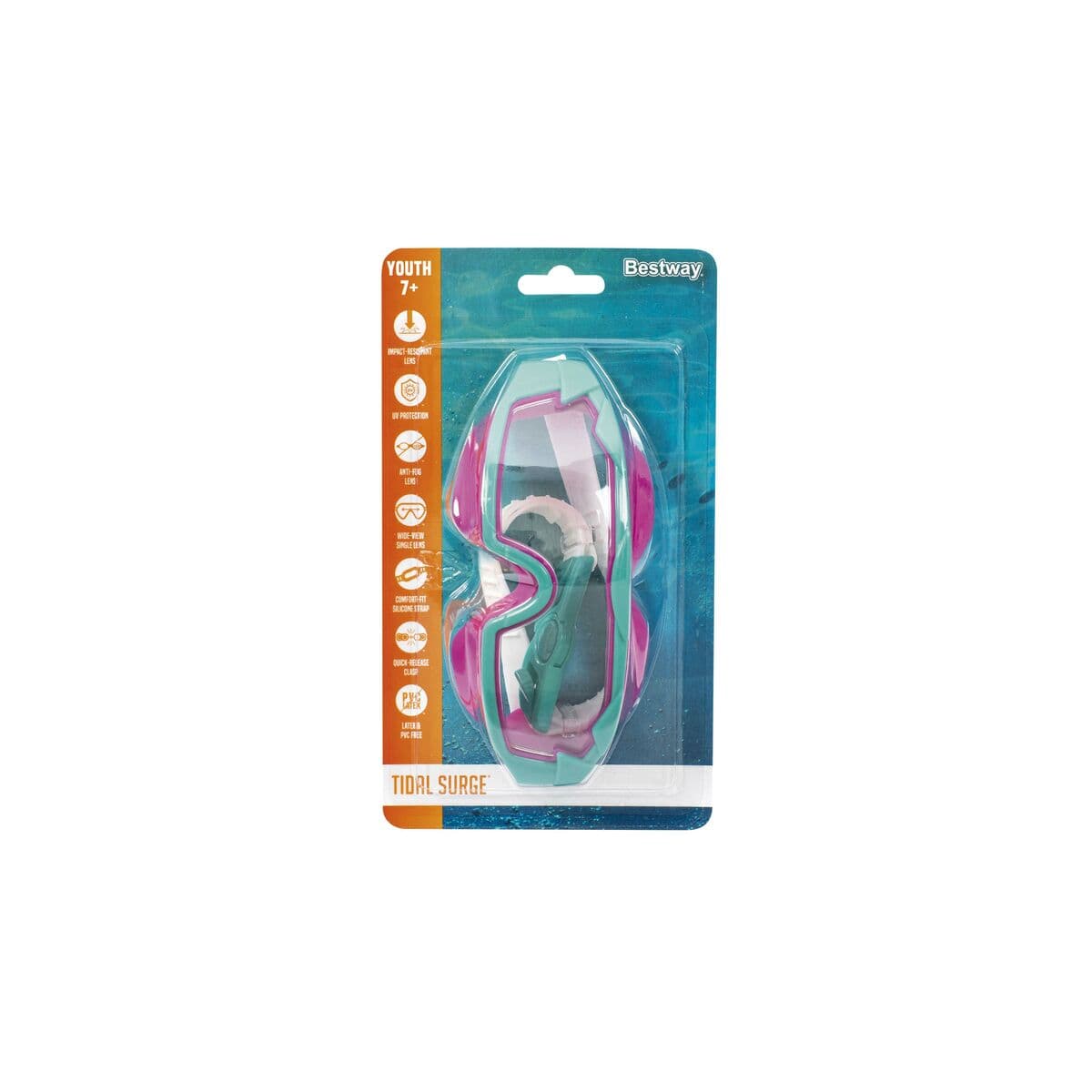Bestway Junior Tauchmaske Silikon Anti-Beschlag Farbe Gemischt +7 Jahre Strand/Pools 21179 - Image 6