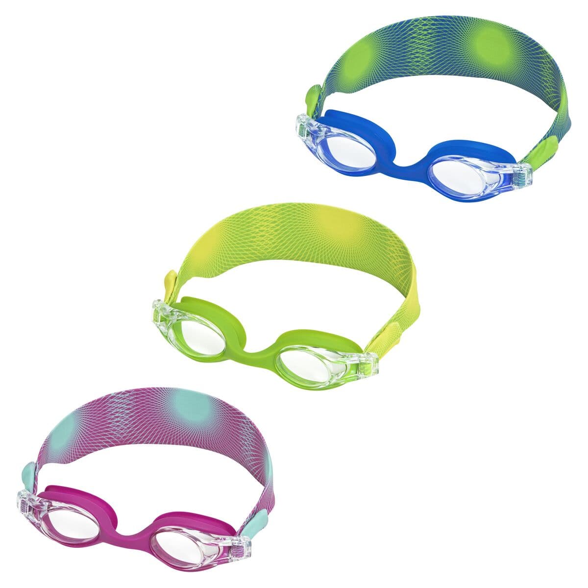 Bestway Schwimmbrille Silikonband Junior Antibeschlag 7+ Jahre Strand Pool 21177