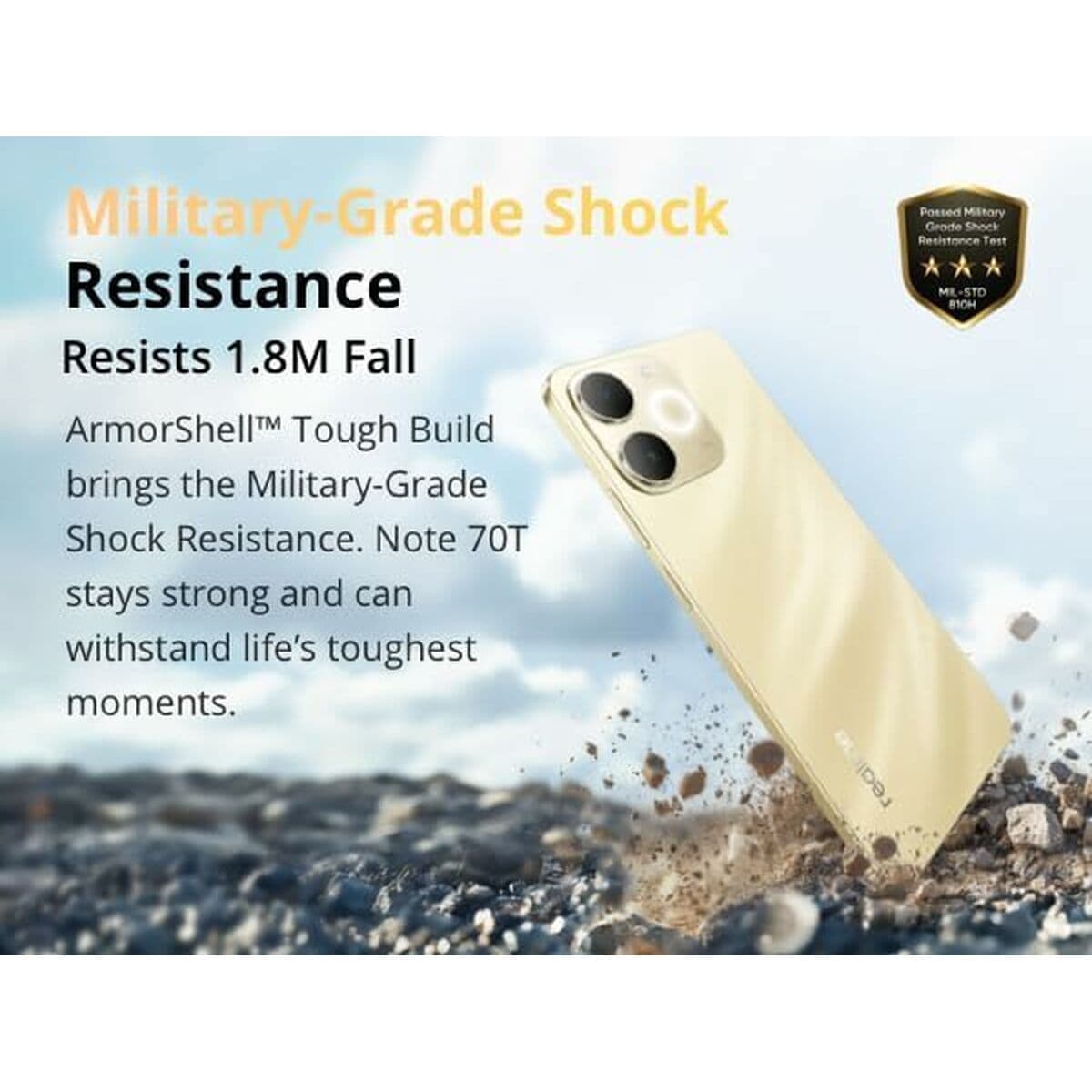 Smartphone Realme Note 70T 6,74" Octa Core 4 GB RAM 64 GB Oro - Image 13