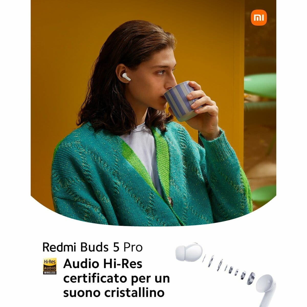 Oreillette Bluetooth Xiaomi Redmi Buds 5 Pro Blanc - Image 7