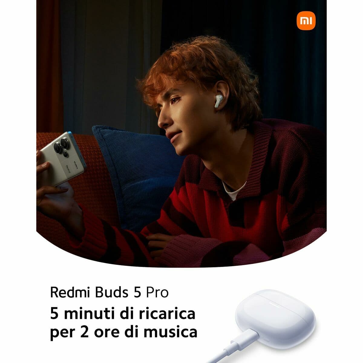 Oreillette Bluetooth Xiaomi Redmi Buds 5 Pro Blanc - Image 10
