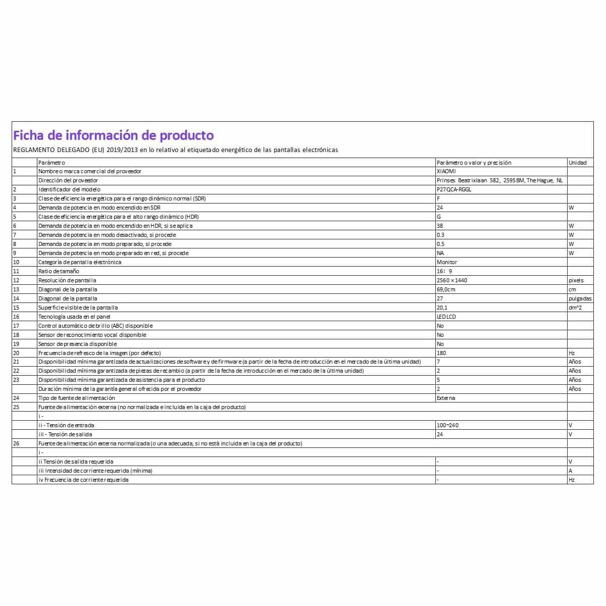 Monitor Gaming Xiaomi 27" - Image 18