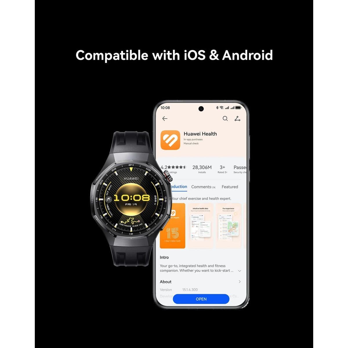 Montre intelligente Huawei Watch GT 6 Pro 46mm Atum-B29M Marron 1,47" 46 mm Ø 46 mm - Image 15