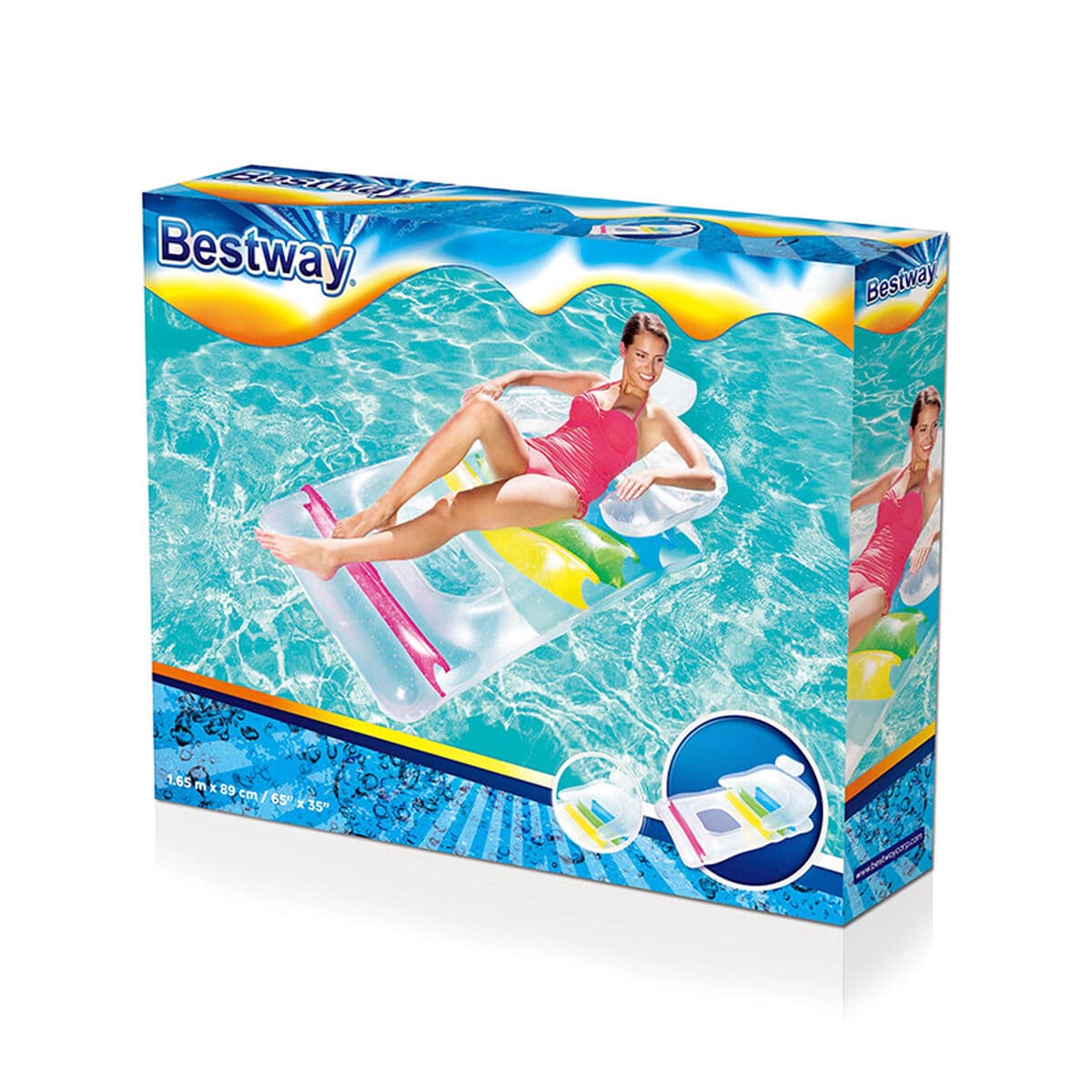 Bestway Sillon Hinchable Pies Refrescantes 165x89cm Playa y Piscina 43011 - Image 3