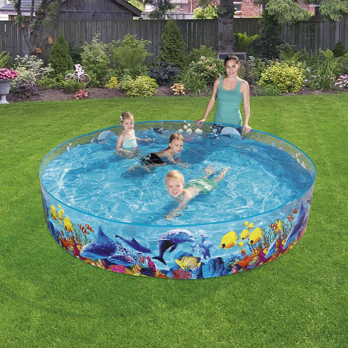 Bestway Piscina Rigida Infantil PVC Marina 244x46 cm +3 Años Jardin 55031 - Image 3