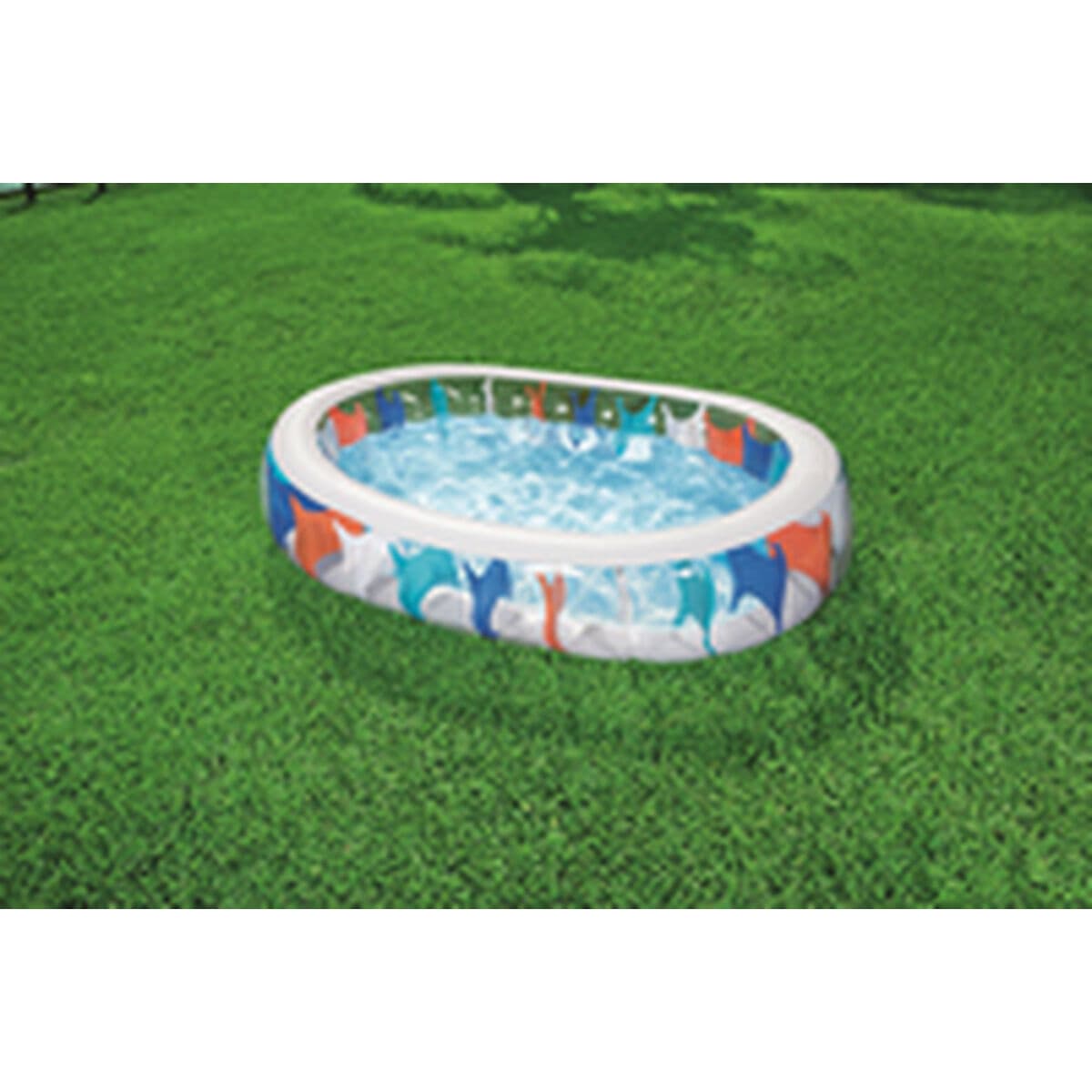Bestway Uppblåsbar Oval Pool 229x152x51 cm +6 År Trädgård 54066 - Image 7