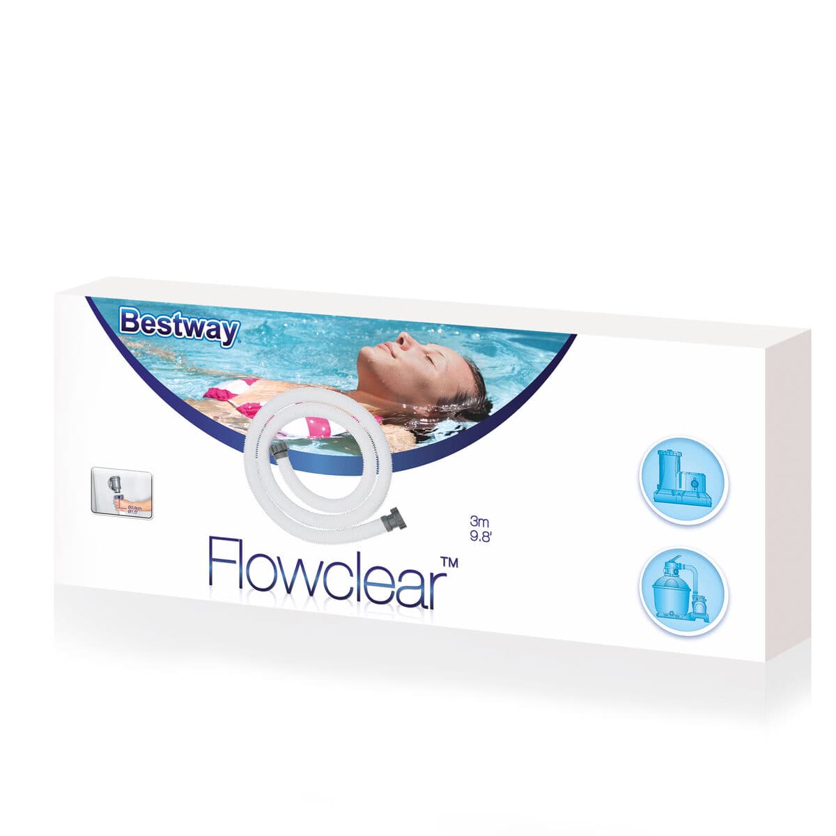 Bestway Wąż Filtracyjny z Gwintem 3M D3,83 cm Basen i Ogród 58368 - Image 5