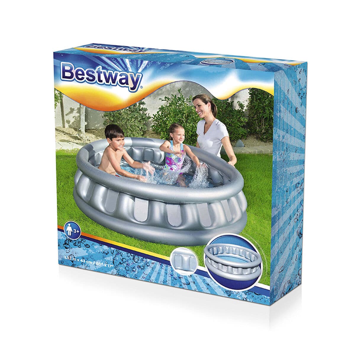 Bestway Aufblasbares Kinderbecken 3 Kammern Raumschiff 152x43 cm +3 Jahre Garten 51080 - Image 3