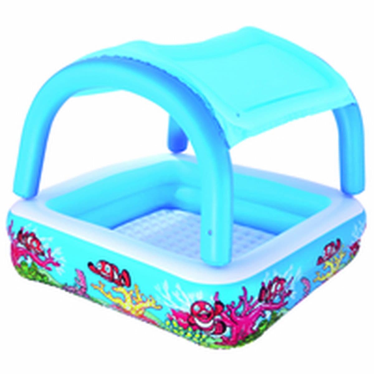 Bestway Piscina Hinchable Infantil Techo Desmontable 140x140x114 cm +2 Años Jardin 52192 - Image 8