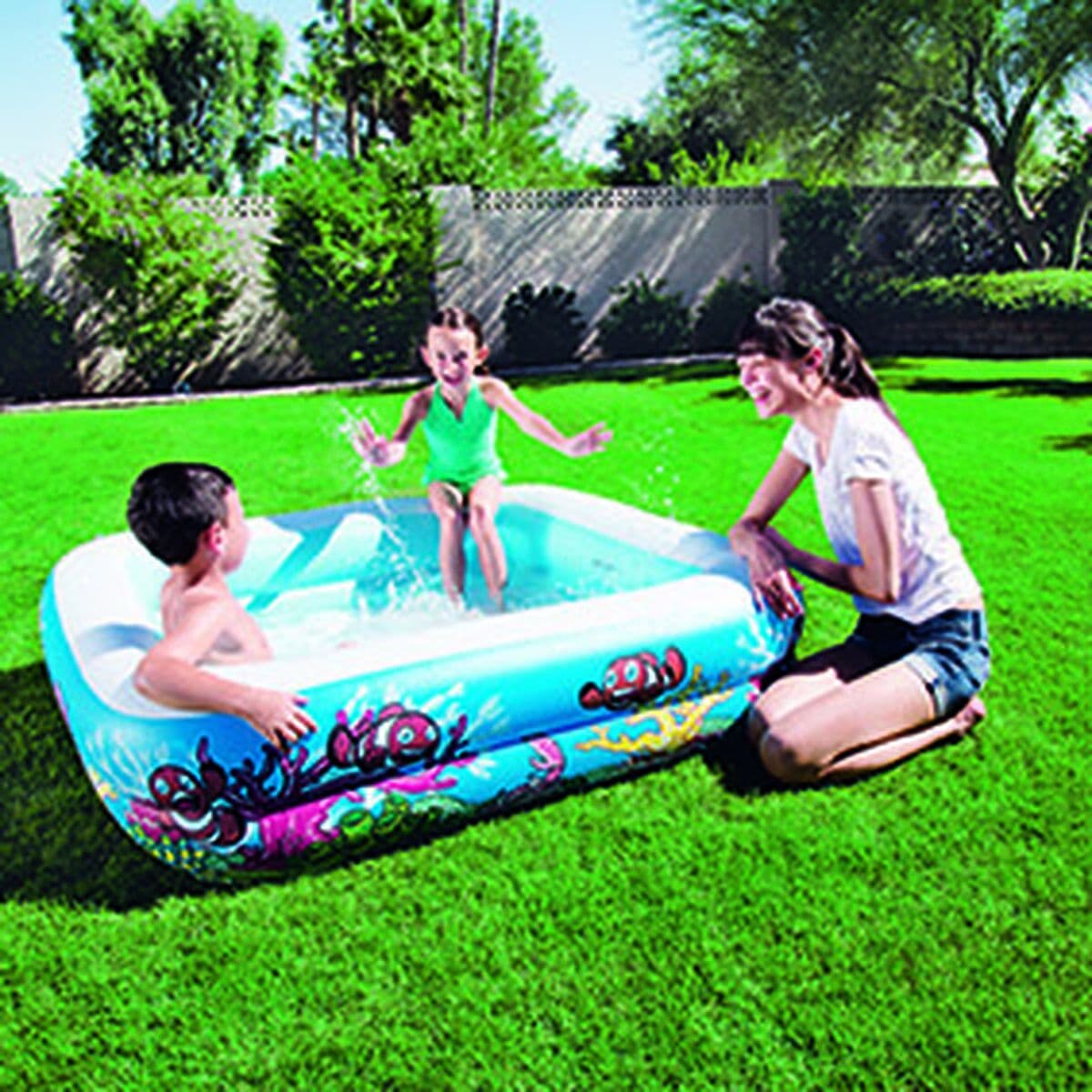 Bestway Piscina Hinchable Infantil Techo Desmontable 140x140x114 cm +2 Años Jardin 52192 - Image 17