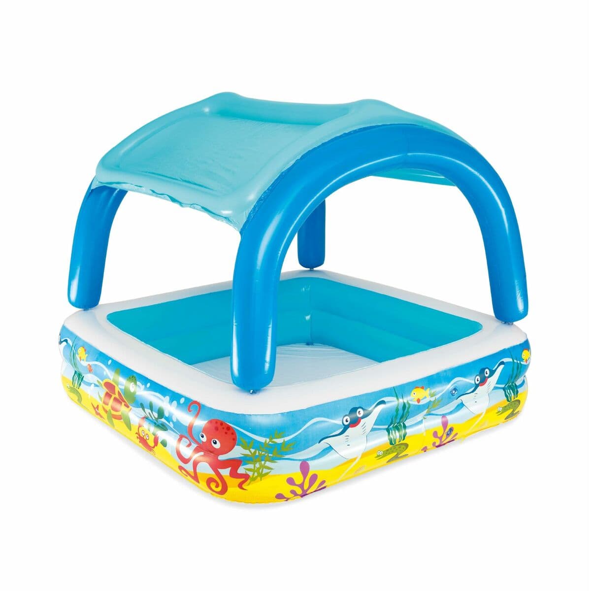 Bestway Piscina Hinchable Infantil Techo Desmontable 140x140x114 cm +2 Años Jardin 52192 - Image 4