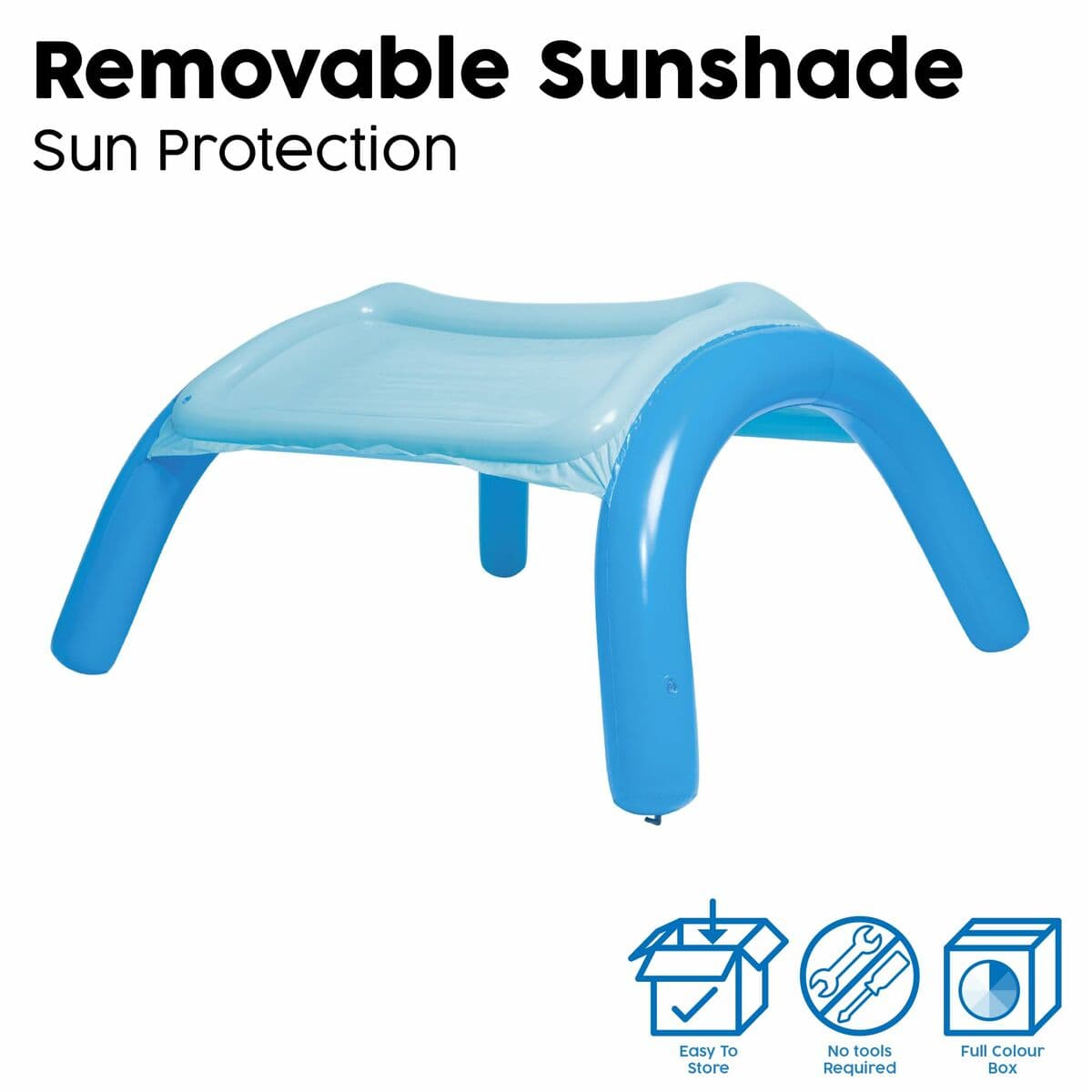 Bestway Piscina Hinchable Infantil Techo Desmontable 140x140x114 cm +2 Años Jardin 52192 - Image 11