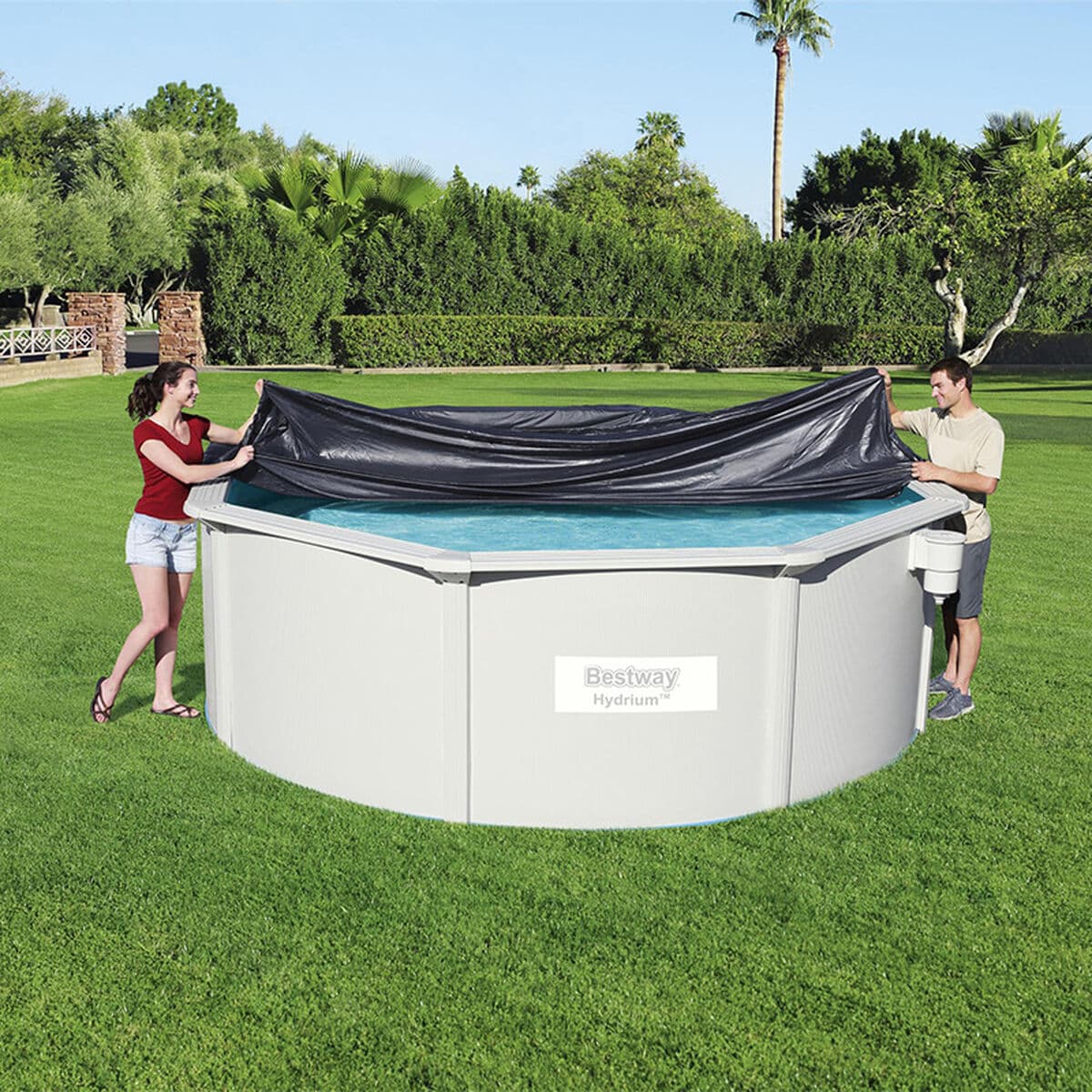 Bestway PVC Poolöverdrag D401 cm Trädgård 58292 - Image 3
