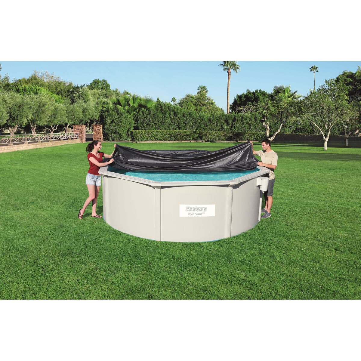 Bestway PVC Poolöverdrag D401 cm Trädgård 58292 - Image 16