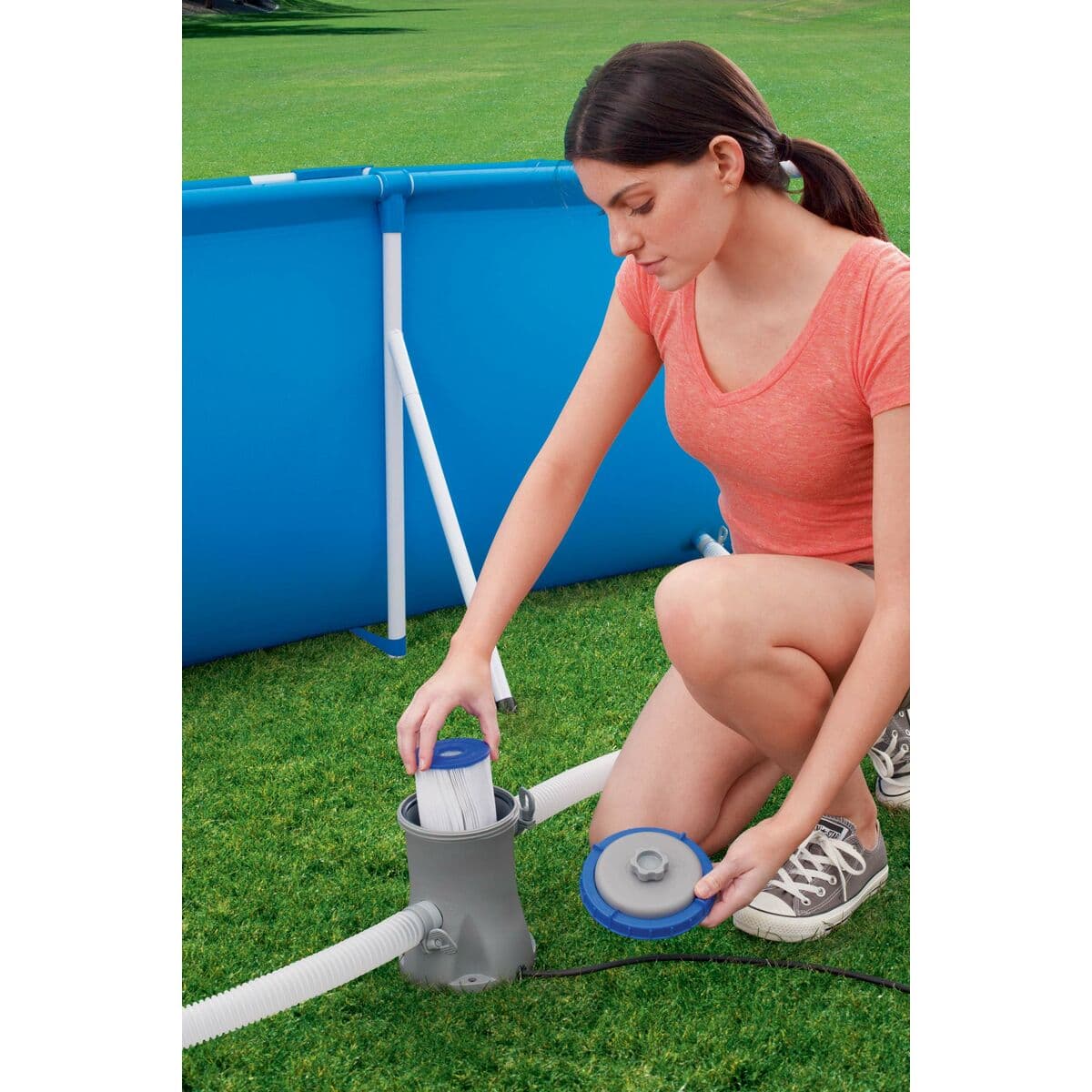 Bestway Depurador de Piscina 1249 Litros/Hora Jardin 58381 - Image 9