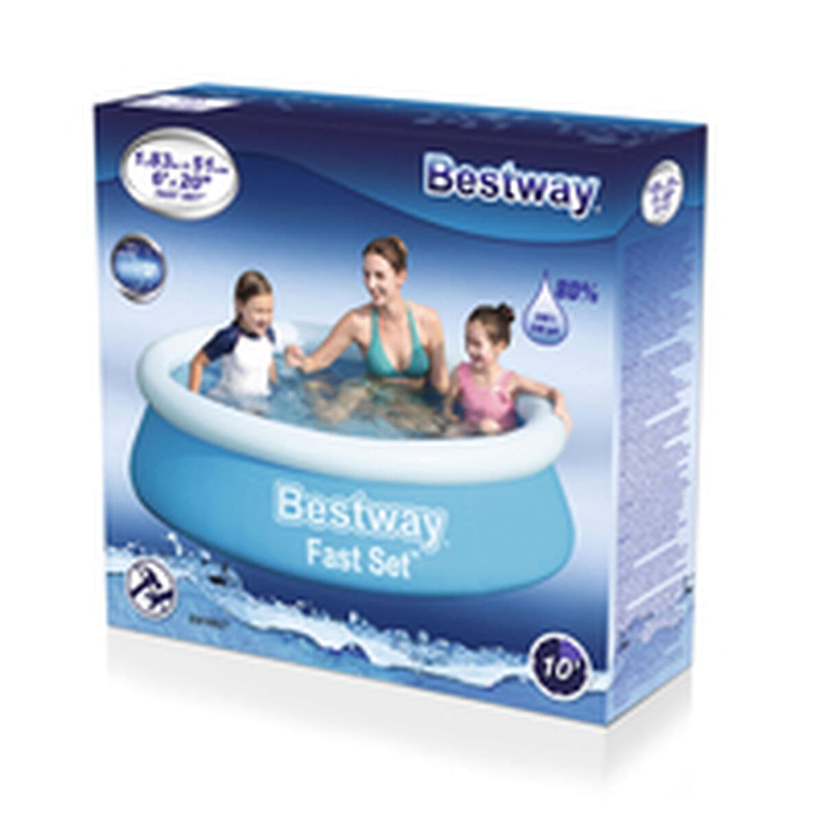 Bestway Piscina Hinchable Adulto Aro 183x51 cm Jardin 57392 - Image 17