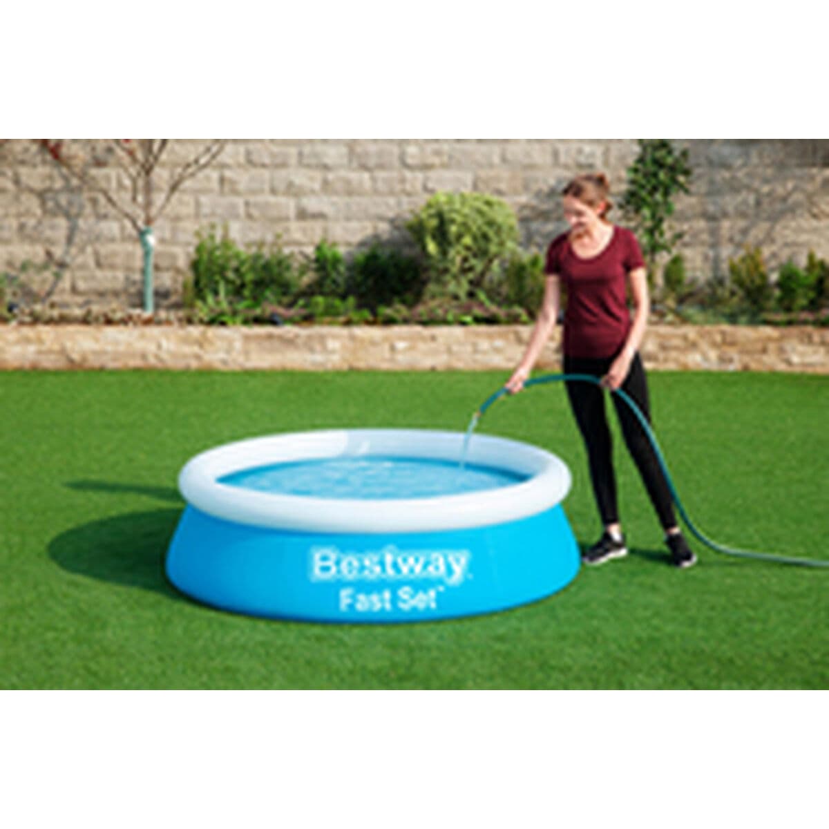 Bestway Piscina Hinchable Adulto Aro 183x51 cm Jardin 57392 - Image 9