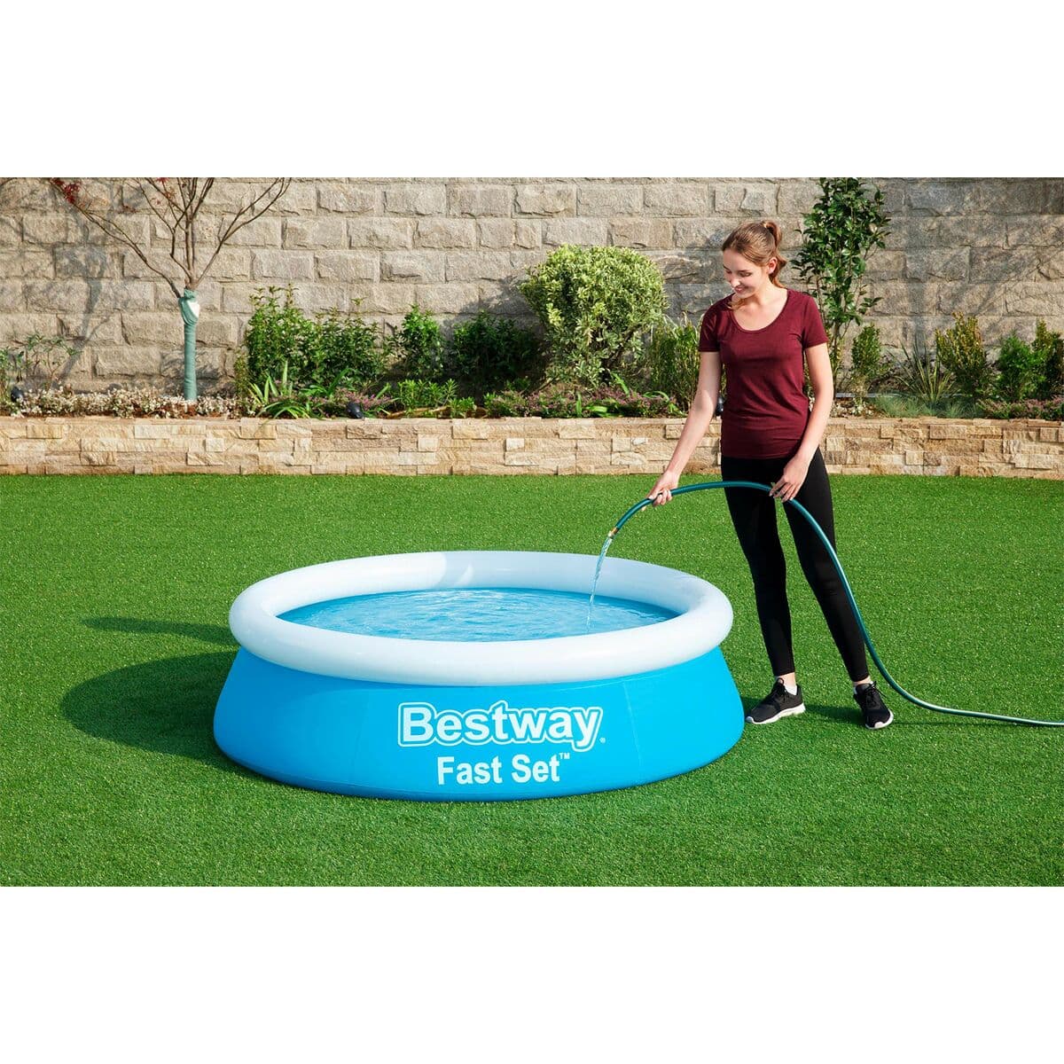 Bestway Piscina Hinchable Adulto Aro 183x51 cm Jardin 57392 - Image 6