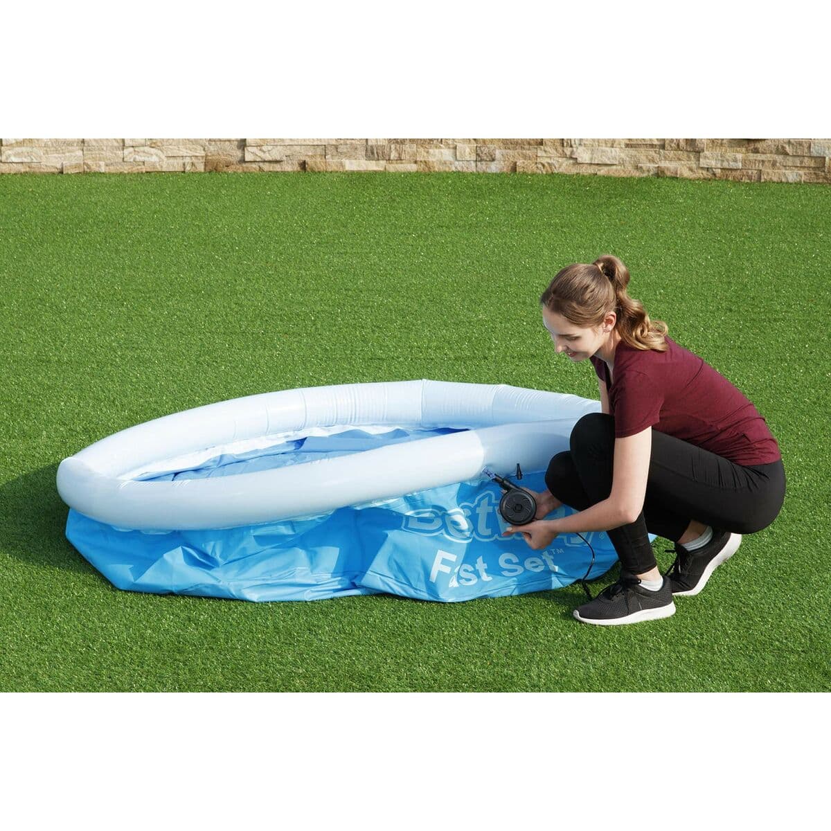 Bestway Piscina Hinchable Adulto Aro 183x51 cm Jardin 57392 - Image 10