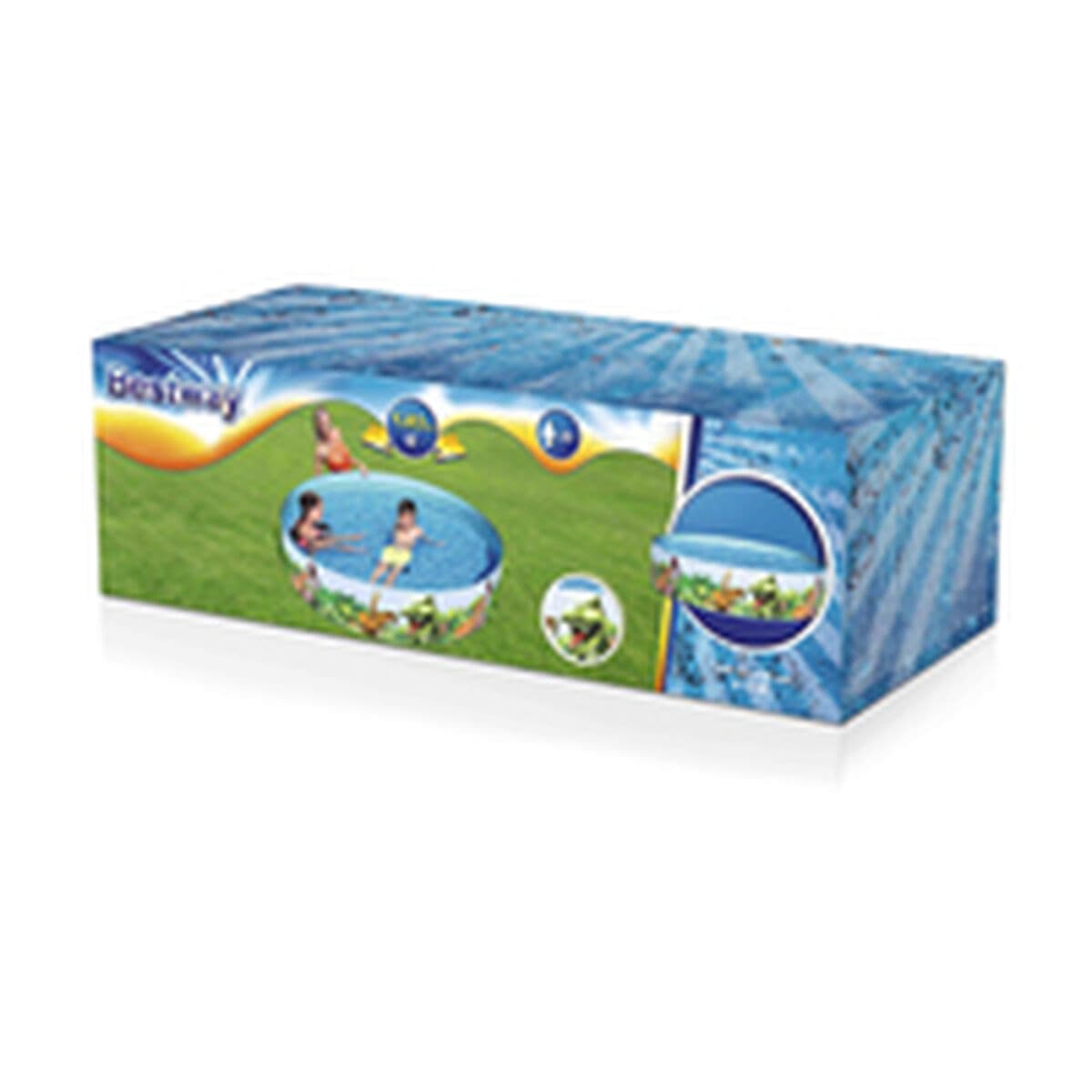 Bestway Styv Barn Pool PVC Dinosaurier 244x46 cm +3 År Trädgård 55001 - Image 6