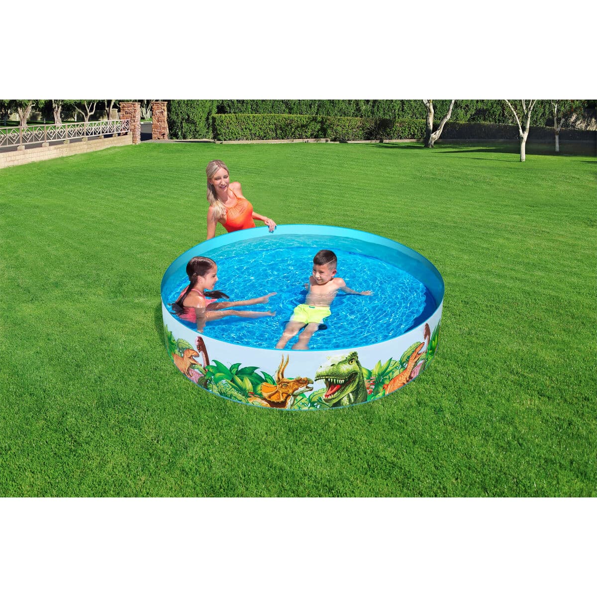 Bestway Styv Barn Pool PVC Dinosaurier 244x46 cm +3 År Trädgård 55001 - Image 20