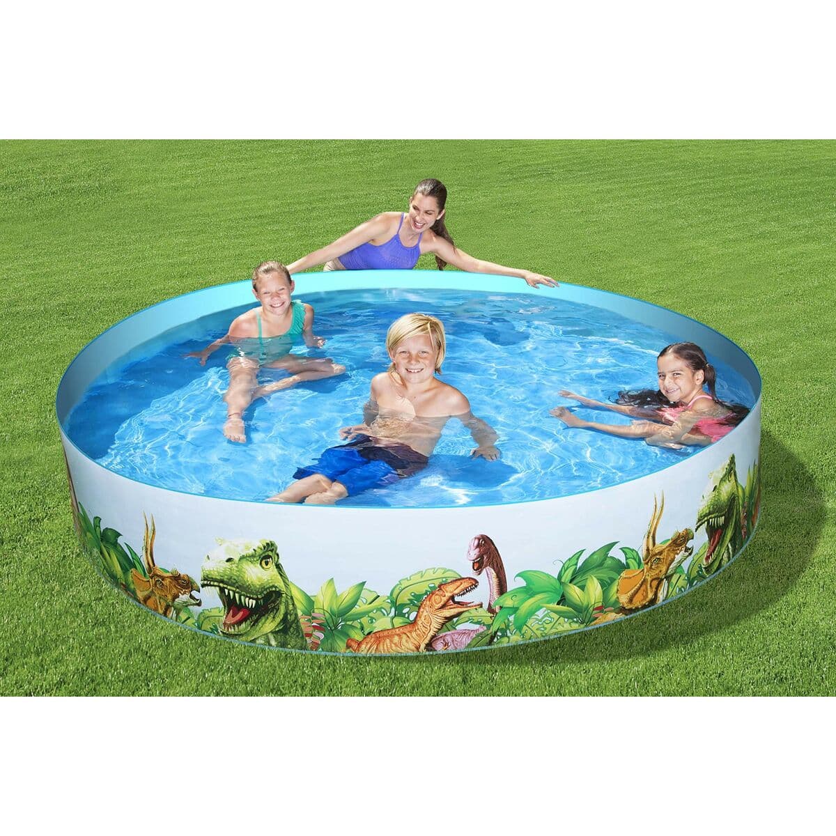 Bestway Styv Barn Pool PVC Dinosaurier 244x46 cm +3 År Trädgård 55001 - Image 7