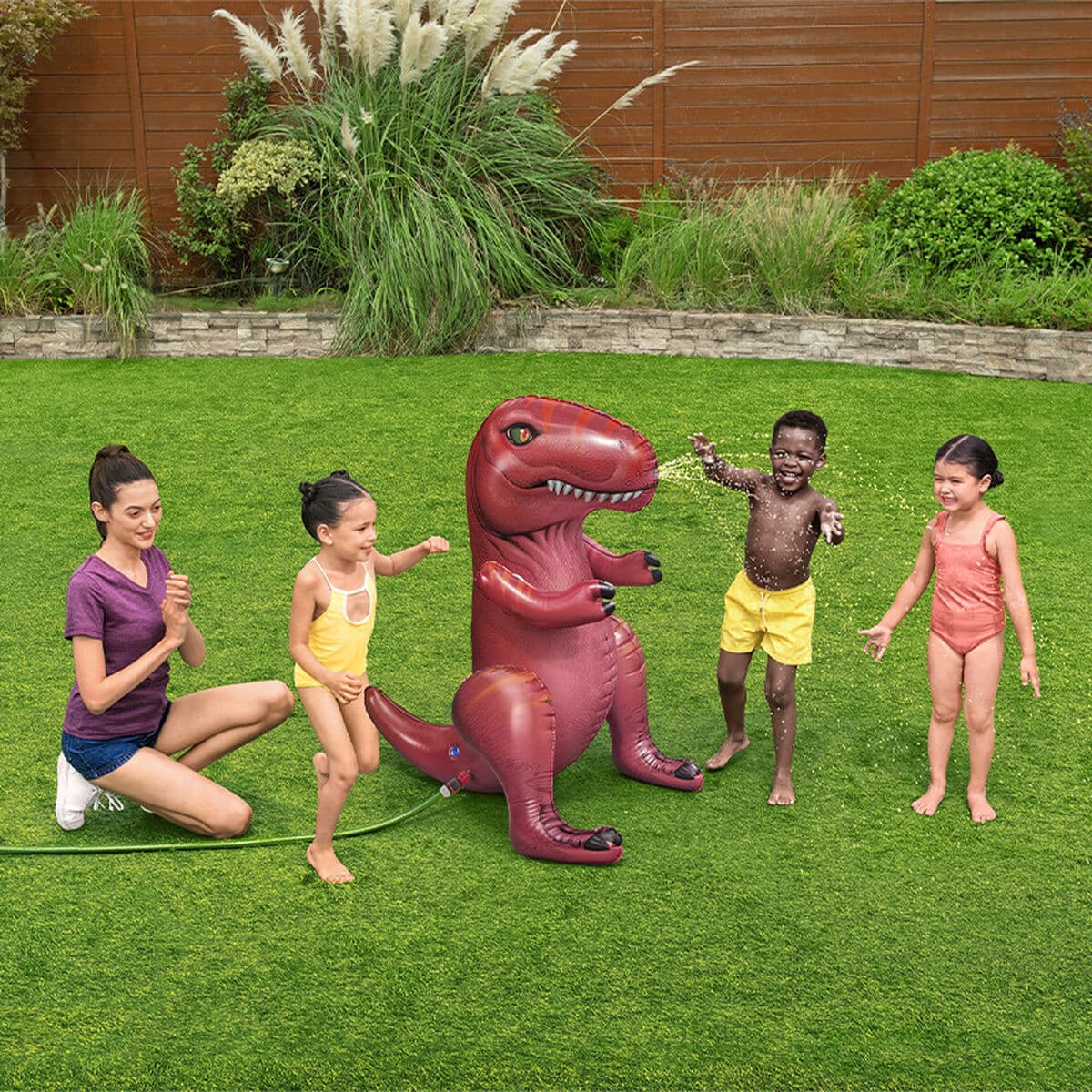Bestway Aspersor Hinchable Dinosaurio 99x76x122 cm +3 Años Jardin 52294 - Image 3