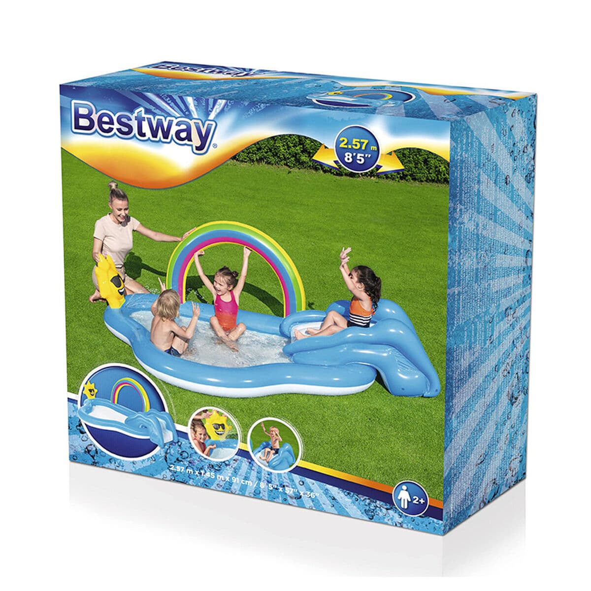 Dječji bazen Bestway 257 x 145 x 91 cm - Image 2