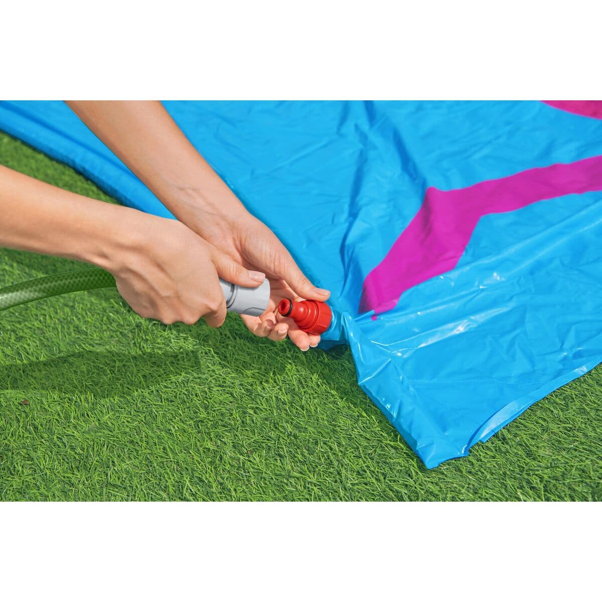 Bestway Pista Deslizante con Hinchables Doble Animales Llama 488x138 cm +3 Años Jardin 52320 - Image 6