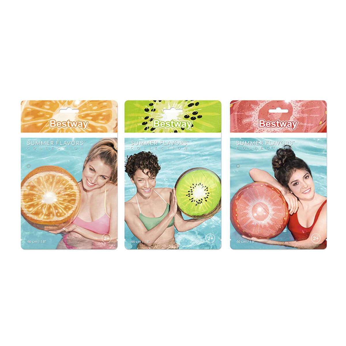 Uppblåsbar boll Bestway Multicolour Frukter - Image 2
