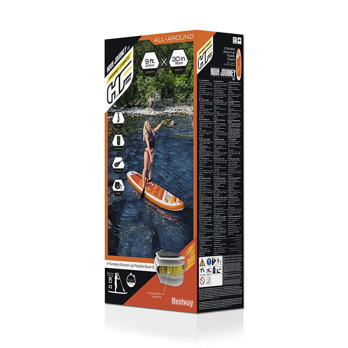 Piepūšamais Airu Sērfošanas Dēlis ar Piederumiem Bestway Hydro-Force Daudzkrāsains 274 x 76 x 12 cm - Image 4